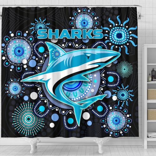 cronulla-shower-curtain-sharks-indigenous