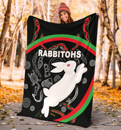 rabbitohs-premium-blanket-indigenous-mystery-vibes