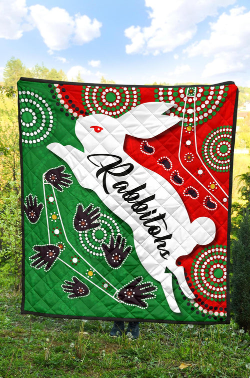 rabbitohs-forever-premium-quilt-indigenous
