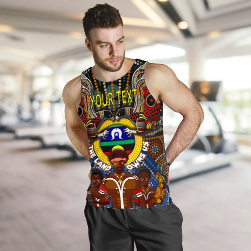 custom-text-the-land-owns-us-mens-tank-top