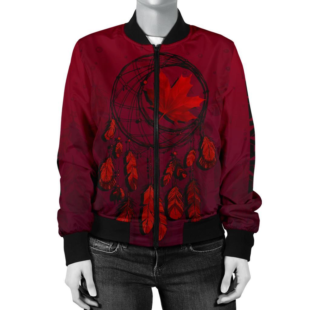 canada-maple-leaf-dreamcatcher-womens-bomber-jacket