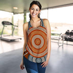 Racerback Tank - Aboriginal Dot Painting Tank Top Ver07 - Women - Vibe Hoodie