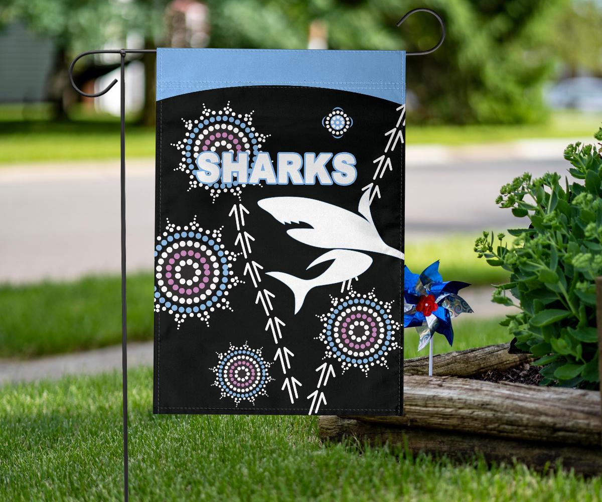 cronulla-flag-sharks-simple-indigenous-black