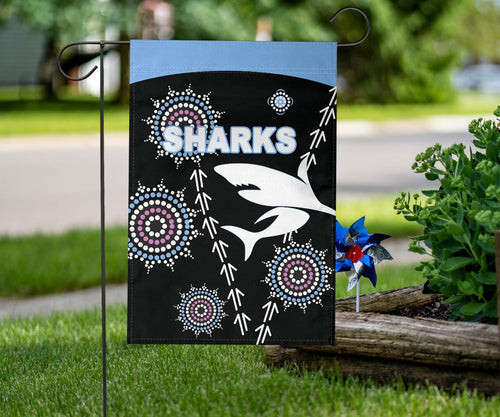 cronulla-flag-sharks-simple-indigenous-black