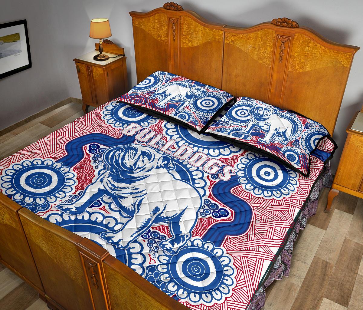 western-quilt-bed-set-bulldogs-simple-indigenous