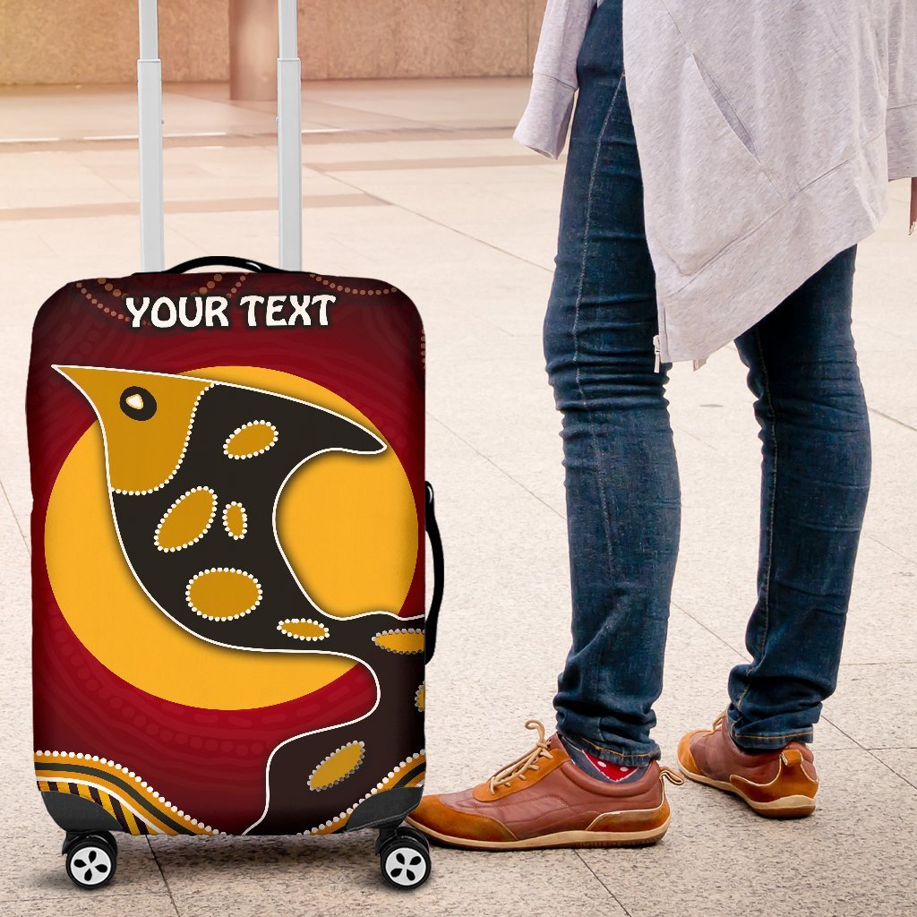 personalised-luggage-cover-aboriginal-dot-patterns-fish