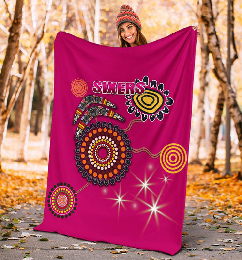 sydney-premium-blanket-sixers-indigenous-magenta
