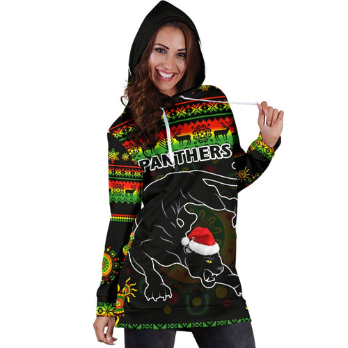 penrith-panthers-christmas-womens-hoodie-dress-indigenous