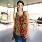 Racerback Tank - Aboriginal Dot Painting Top Tank - Women - Vibe Hoodie