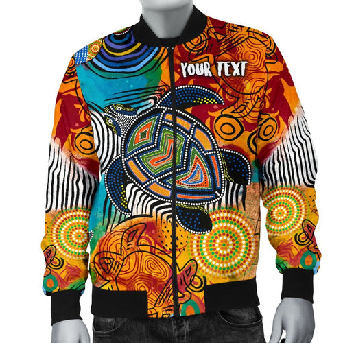 aboriginal-mens-personalised-bomber-jacket-turtle-indigenous-art
