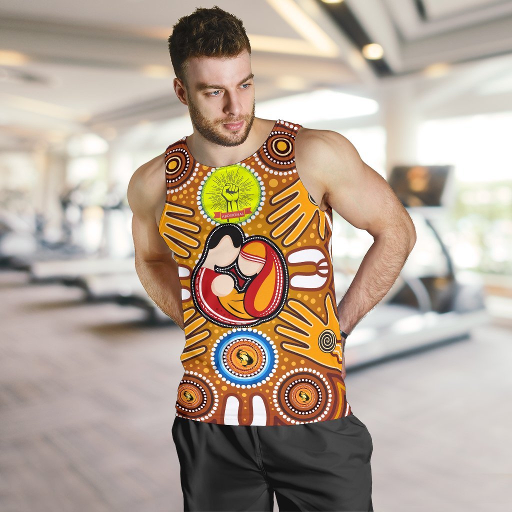 mens-tank-top-aboriginal-family-with-dot-painting-art