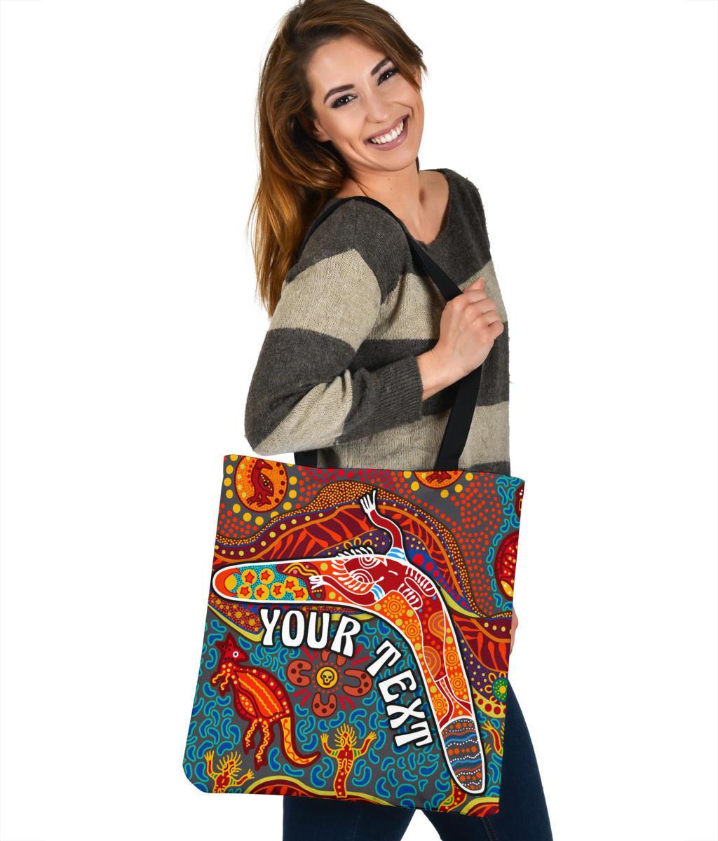 aboriginal-personalised-tote-bags-indigenous-boomerang