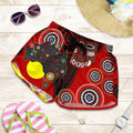 Aboriginal Shorts, Indigenous Dot Painting Map - Vibe Hoodie