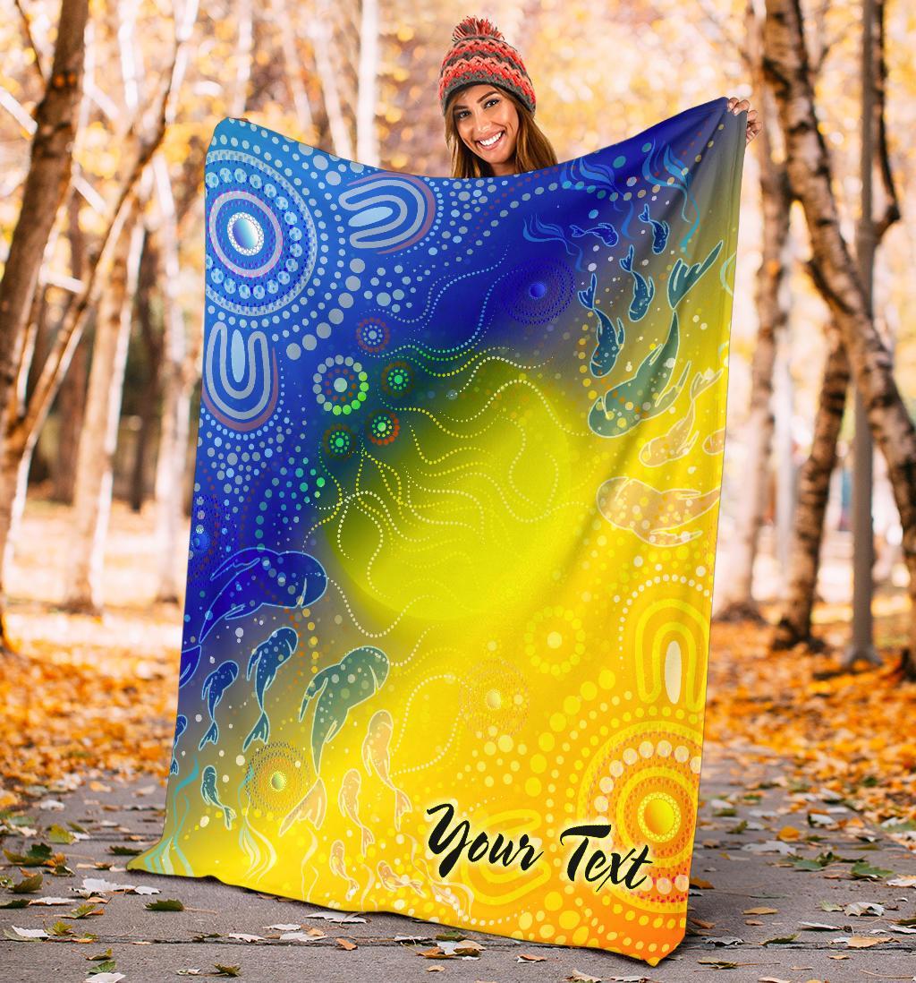 custom-text-aboriginal-premium-blanket-indigenous-fishing