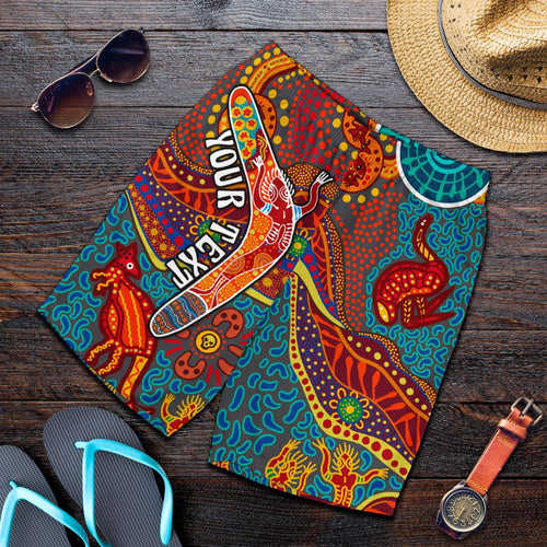 aboriginal-personalised-mens-shorts-indigenous-boomerang