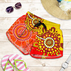 Gold Coast All Over Print Women's Shorts Sun Aboriginal - Vibe Hoodie