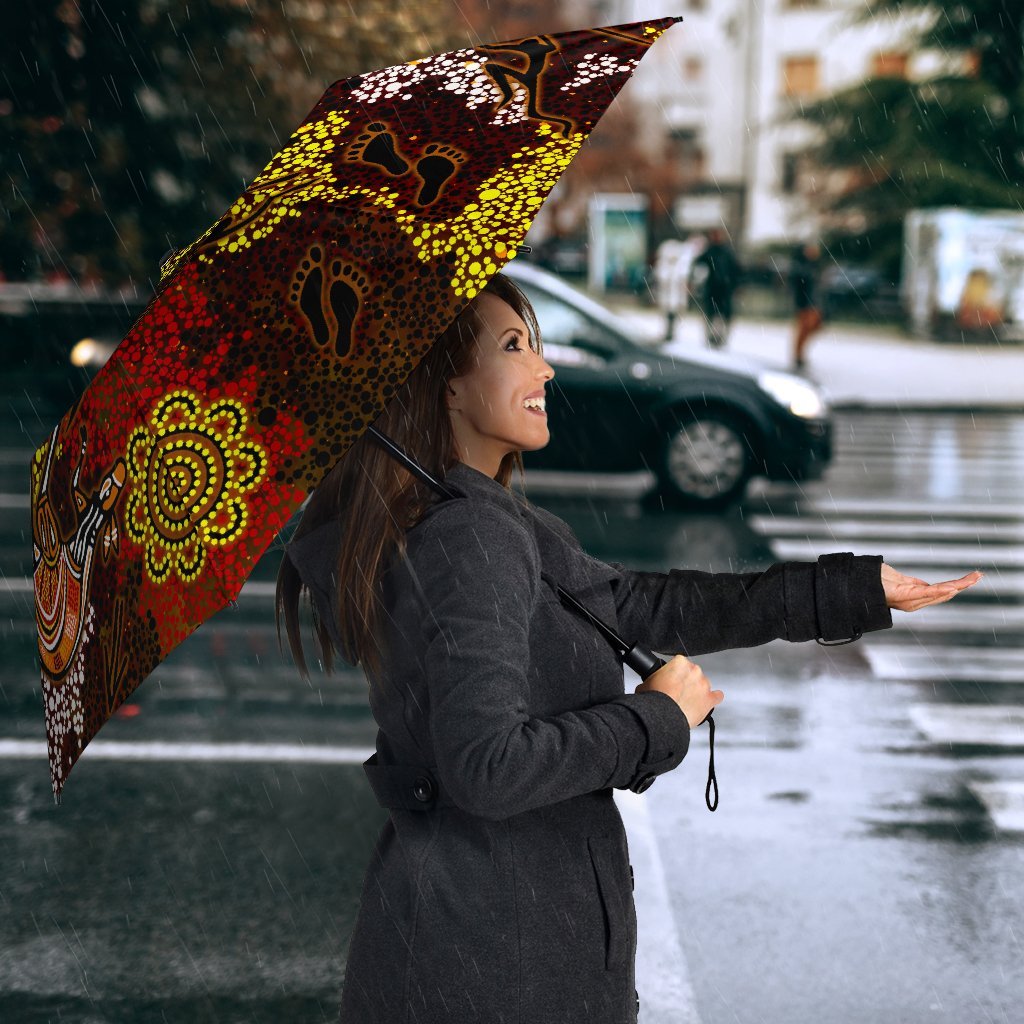 aboriginal-umbrellas-kangaroo-and-lizard-dot-painting-art