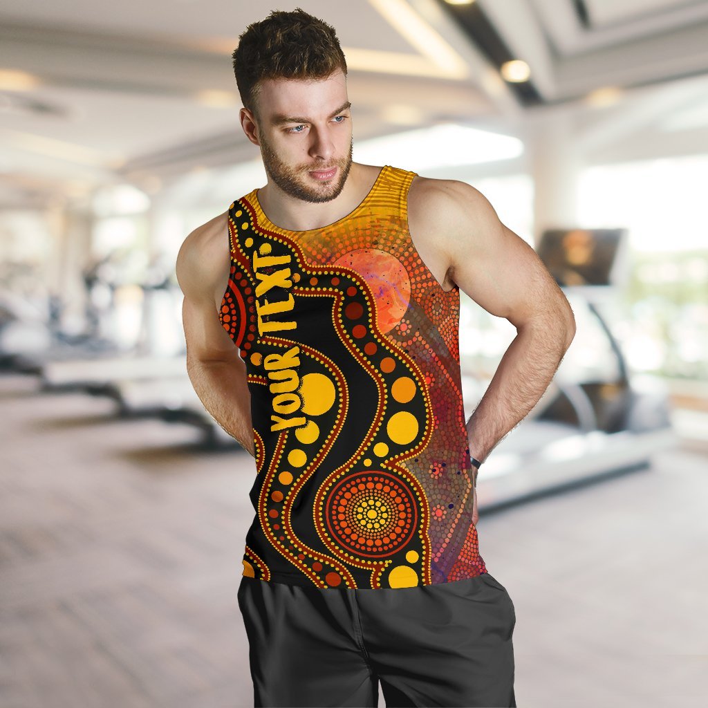 custom-text-aboriginal-mens-tank-top-australia-indigenous-flag-circle-dot-painting-art-golden