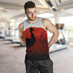 mens-tank-top-australian-nature-with-emu-and-kangaroo