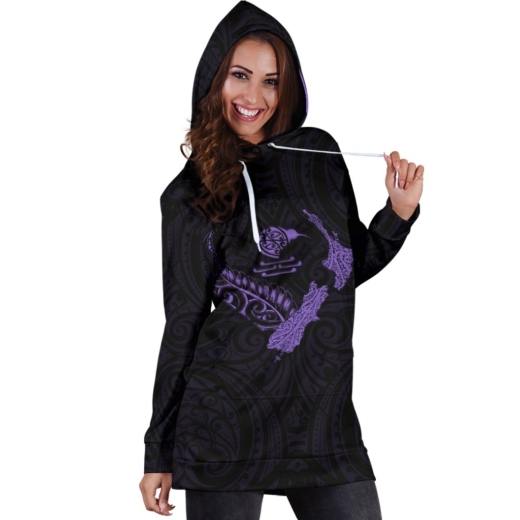 new-zealand-heart-womens-hoodie-dress-map-kiwi-mix-silver-fern-pastel-purple