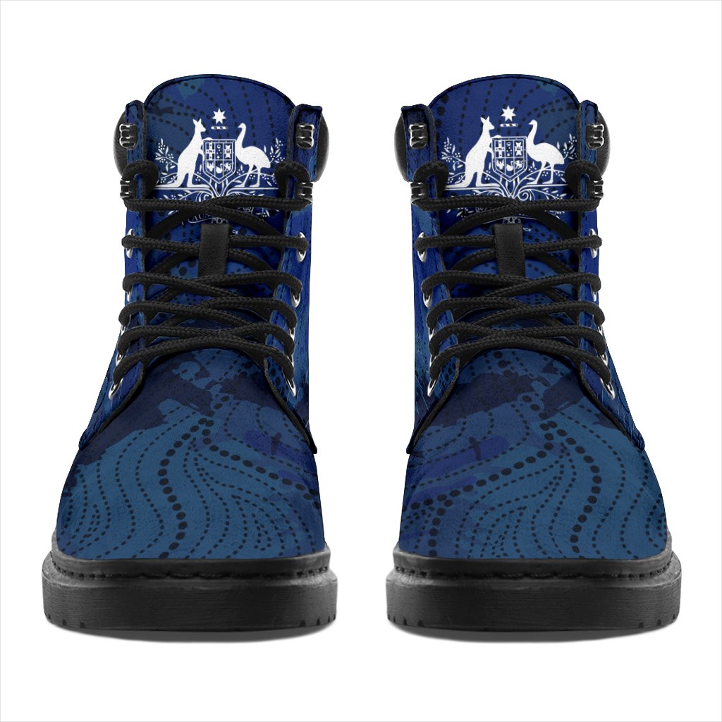 boots-aus-flag-boots-brush-color-aussie-coat-of-arms-unisex