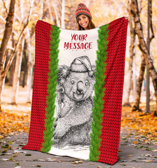 custom-christmas-premium-blanket-merry-christmas-koala