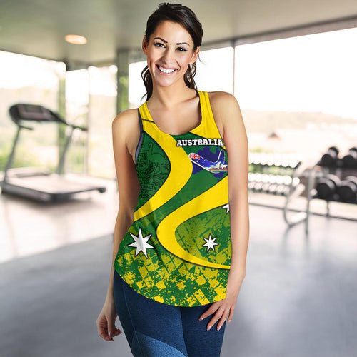 Racerback Tank - Australia National Color Tank Top - Women - Vibe Hoodie