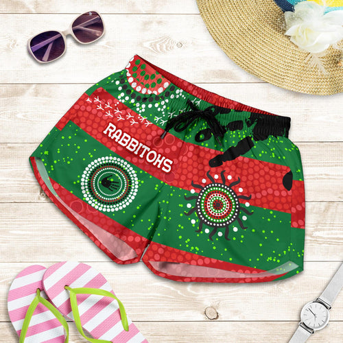 South Sydney Rabbitohs Indigenous Women Shorts Country Style No.1 - Vibe Hoodie
