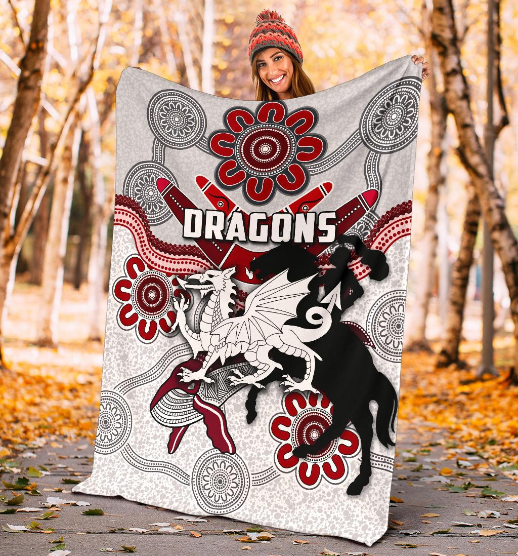 dragons-premium-blanket-st-george-indigenous-white