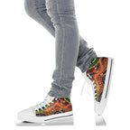 1st-australia-high-top-shoes-aboriginal-two-lizards-dot-painting-circle