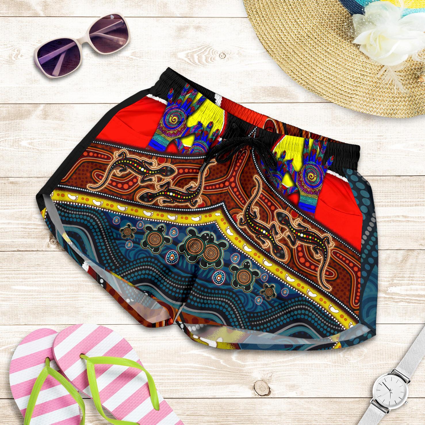 All Over Print Women's Shorts - Australians Together - Vibe Hoodie
