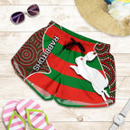 Rabbitohs All Over Print Women's Shorts - Vibe Hoodie