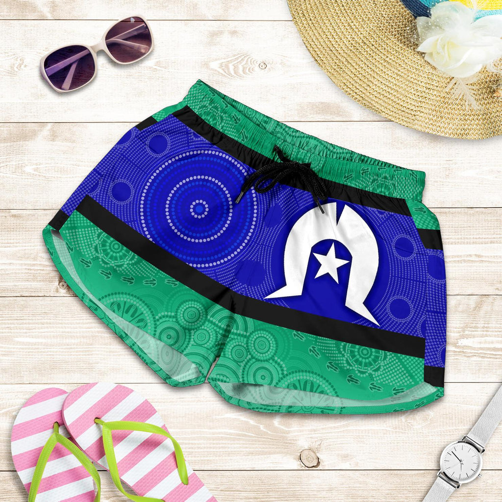 Women's Shorts, Torres Strait Islands Aboriginal Patterns - Vibe Hoodie
