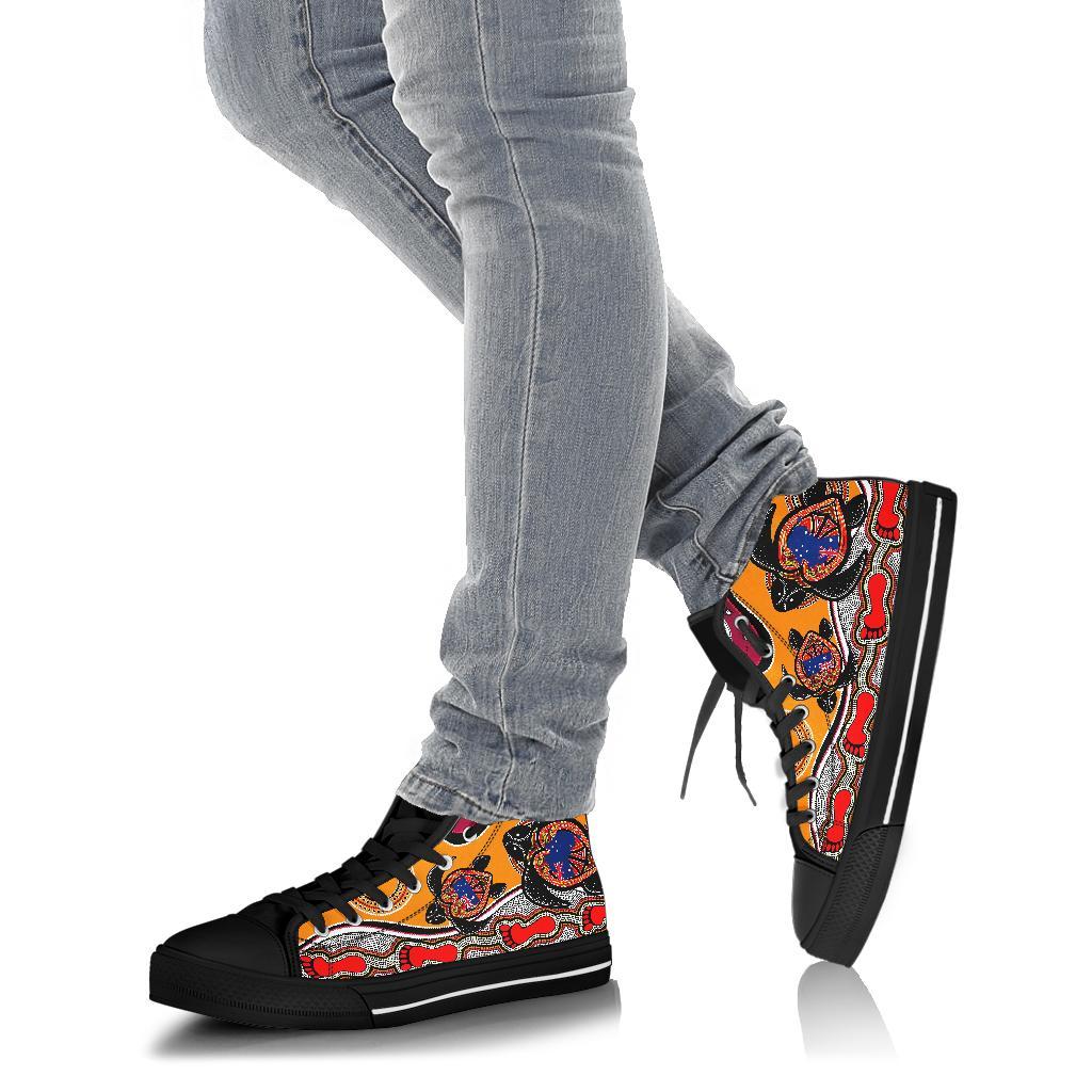 canvas-shoes-aboriginal-patterns-shoes-turtle-high-top