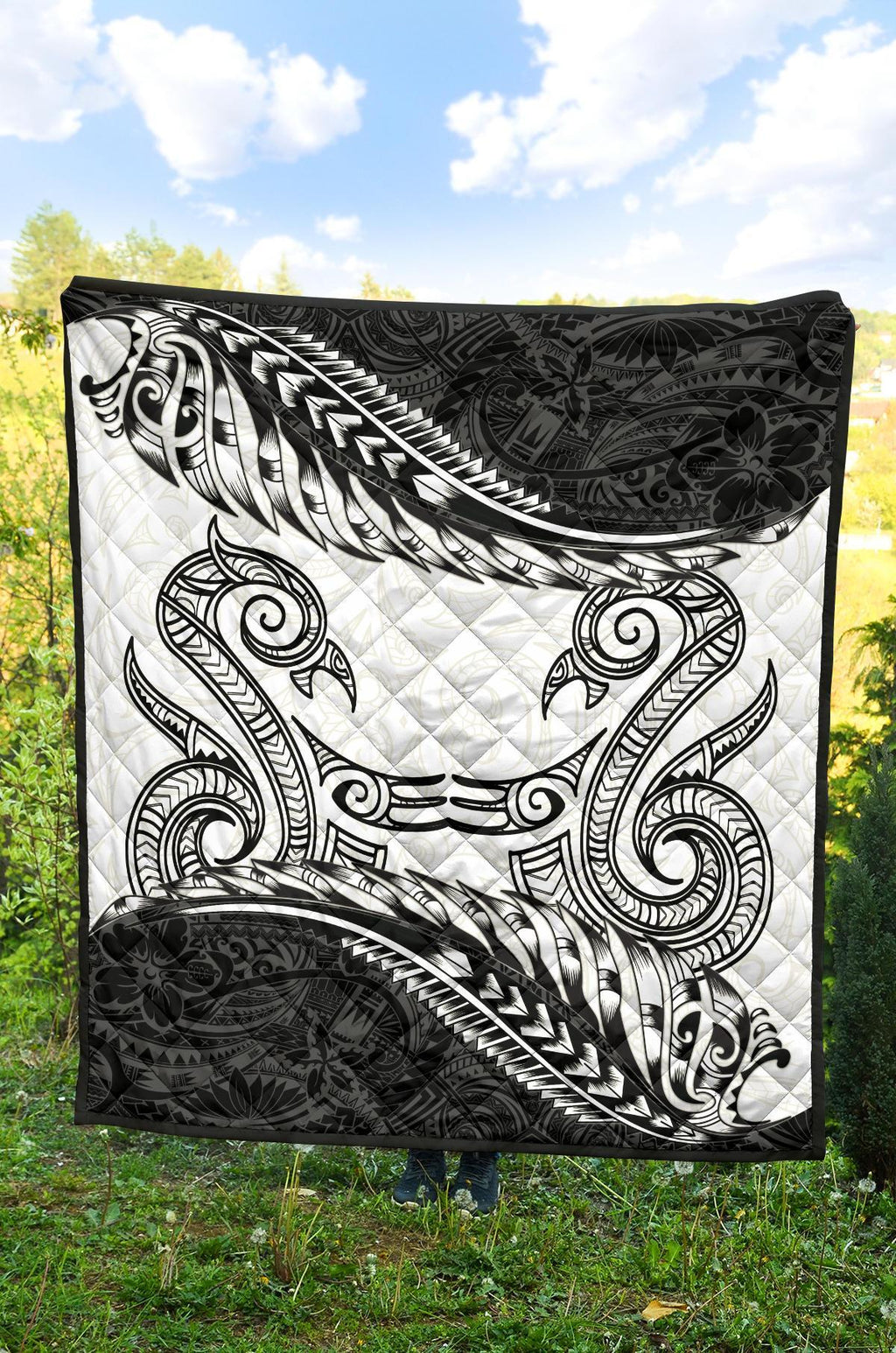 aotearoa-premium-quilt-maori-manaia-with-silver-fern
