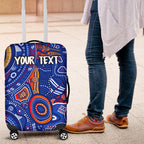 custom-text-aboriginal-luggage-cover-indigenous-footprint-patterns-blue-color
