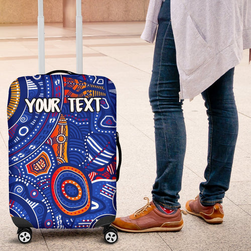 custom-text-aboriginal-luggage-cover-indigenous-footprint-patterns-blue-color