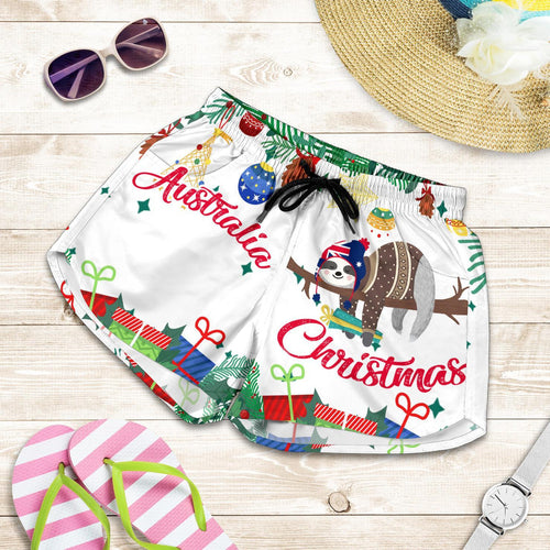 Christmas Women's Shorts White - Merry Christmas - Vibe Hoodie