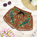 Aboriginal Women's Shorts, Lizard Dot Painting Patterns - Vibe Hoodie