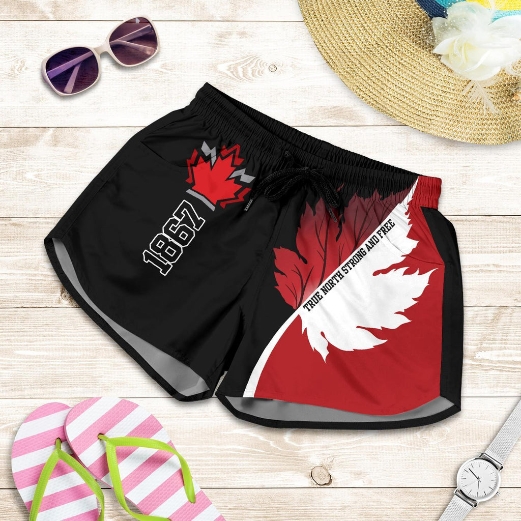 Canada Strong And Free Women'S Shorts - Vibe Hoodie