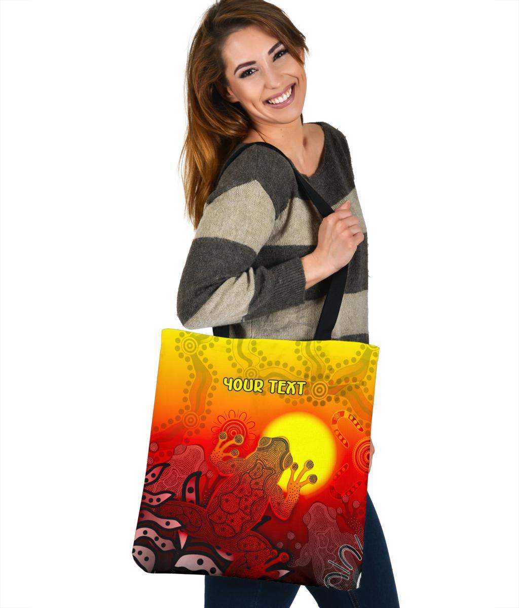 customaboriginal-tote-bags-indigenous-frog-red