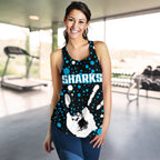 Sharks Indigenous Women's Racerback Tank Minimalism Version - Vibe Hoodie