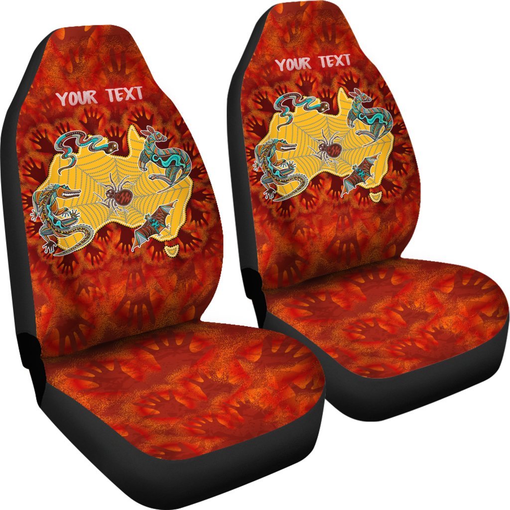 custom-aboriginal-car-seat-covers-australia-map-hand-patterns-spider-web