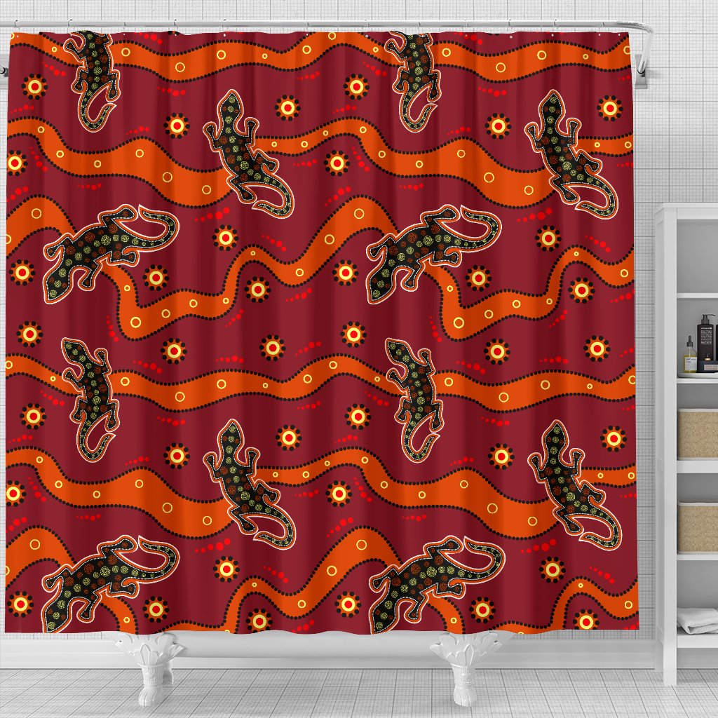 shower-curtain-aboriginal-patterns-curtain-lizard