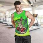 mens-tank-top-kangaroo-boxing-aussie-spirit-green
