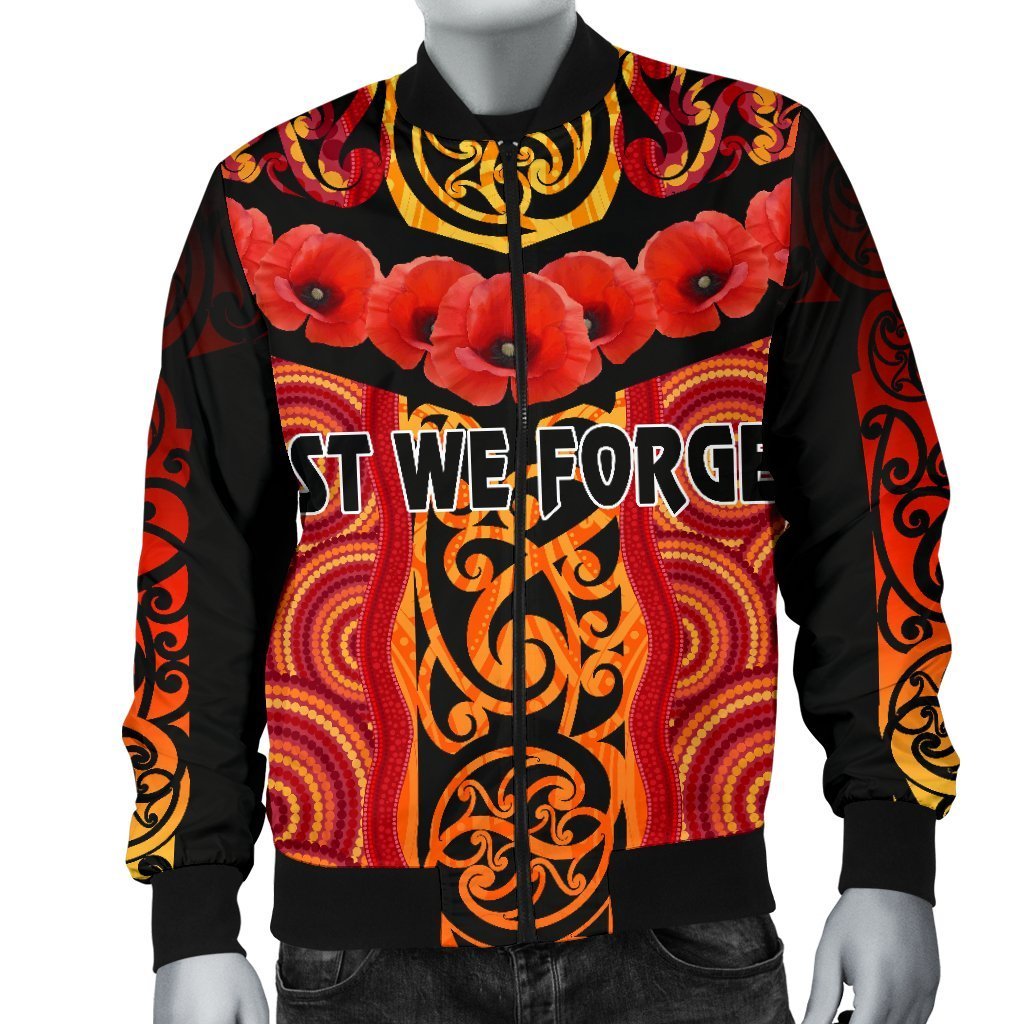 anzac-lest-we-forget-poppy-men-bomber-jacket-new-zealand-maori-silver-fern-australia-aboriginal