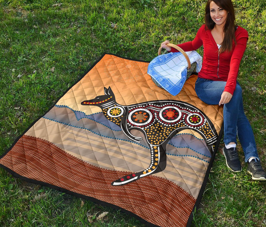 premium-quilts-kangaroo-quilts-aboriginal-dot-painting