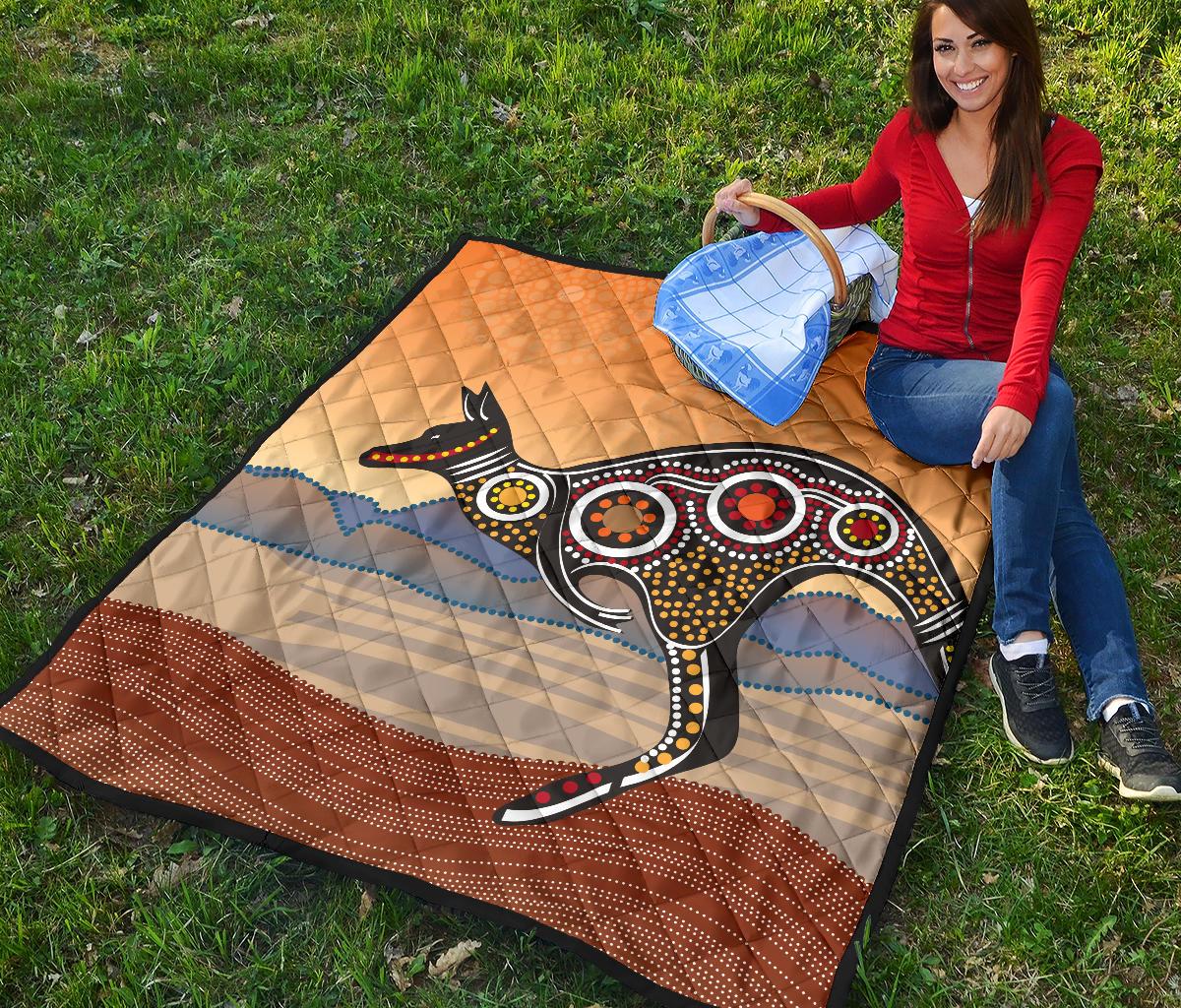 premium-quilts-kangaroo-quilts-aboriginal-dot-painting