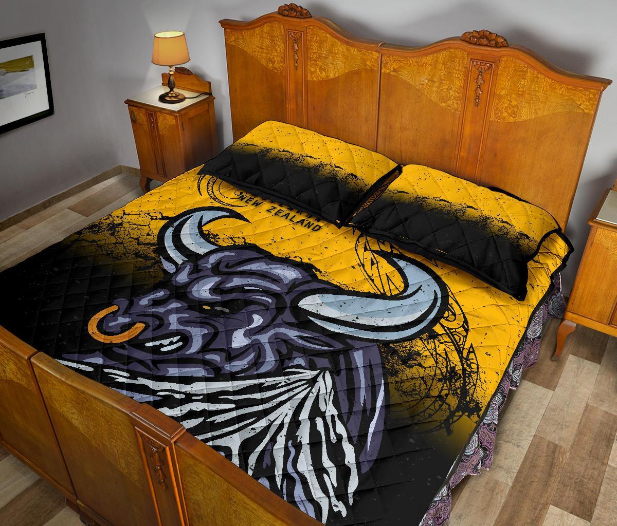 new-zealand-maori-quilt-bed-set-taranaki-bull