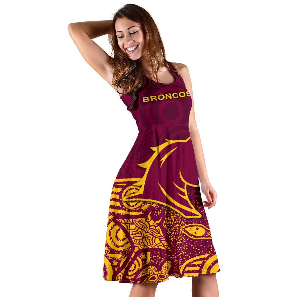 Brisbane Women Dress Broncos Indigenous - Vibe Hoodie